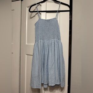 Lulu's Blue Gingham Mini Dress